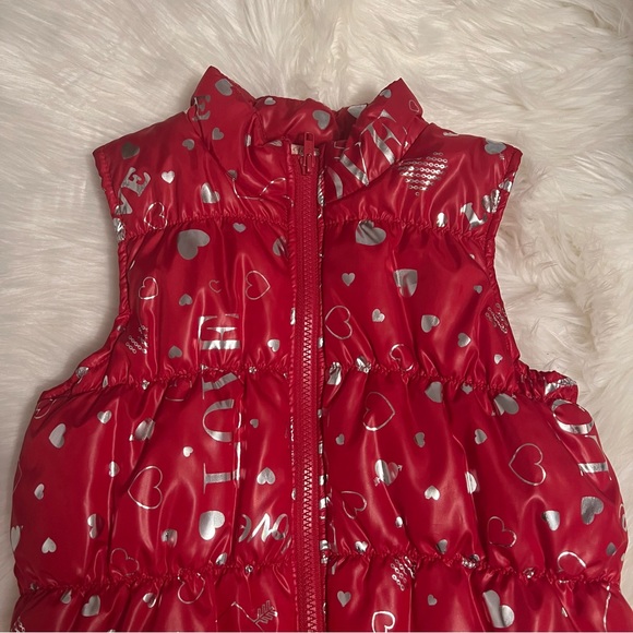 Girls red and silver vest size L 10/12 in girls. Great condition - Picture 7 of 10